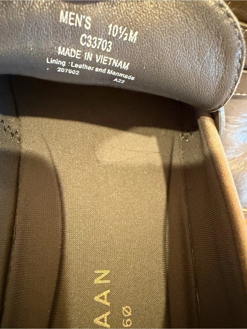 Cole Haan Gray Leather Penny Loafer with Cream-Wrapped Sole